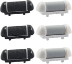 6 PCS Replacement Roller Head for Electric Callus Remover Kit, Refill Rollers for Feet Pedicure Extra Coarse, Regular, Fine Coarse 2 Each