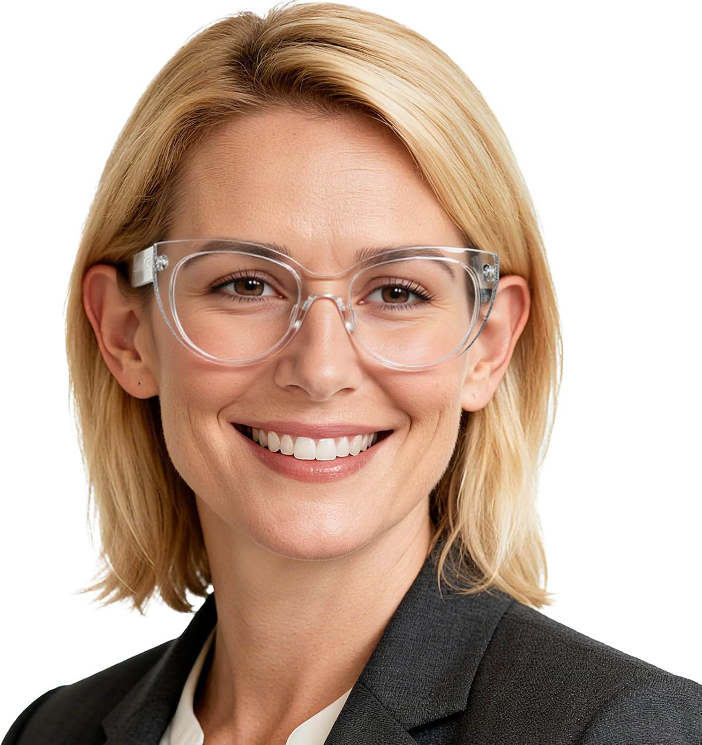 OCCI CHIARI Stylish 1.75 Reading Glasses for Women Retro Cateye Readers Clear Lighter Eyeglasses (1.0 1.25 1.5 1.75 2.0 2.25 2.5 2.75 3.0 3.5 4.0 5.0 6.0)