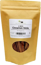 SFL Cassia Whole Cinnamon Sticks 6 Inch - Dried Long Stick - Premium Quality - Kosher (8 Ounces)