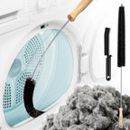 Holikme Dryer Vent Cleaner Kit - Household Cleaning Supplies, Dryer Lint Brush, Refrigerator Long Coil Brush, Flexible Lint Remover, Removing Dust and Pet Hair