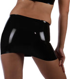 Latex Rubber Gummi Black Miniskirt (one Size)