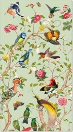40 Pcs Floral Bird Paper Napkins, Vintage Bird Flower Guest Paper Napkins Disposable, Flower Dinner Hand Napkin for Wedding, Birthday, Bridal Showers, Baby Showers, Kitchen & Bathroom, 4.5x8 Inch