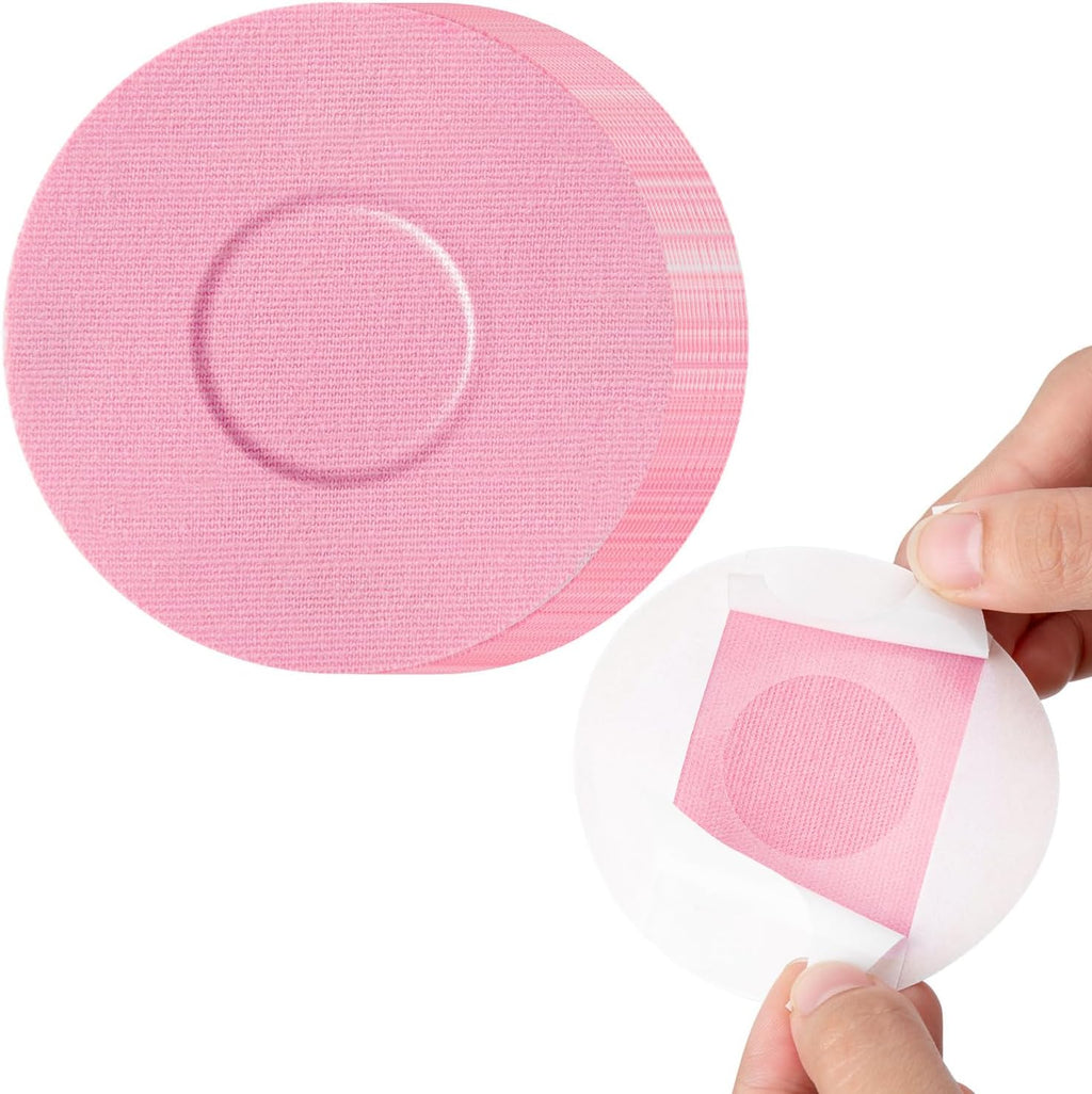 40 Pack Libre 2 Sensor Covers, Waterproof Skin-Friendly Freestyle Libre 2 Glucose Sensor Cover Long Lasting for 10-14 Days, No Glue in The Center by SUNMON (Pink)