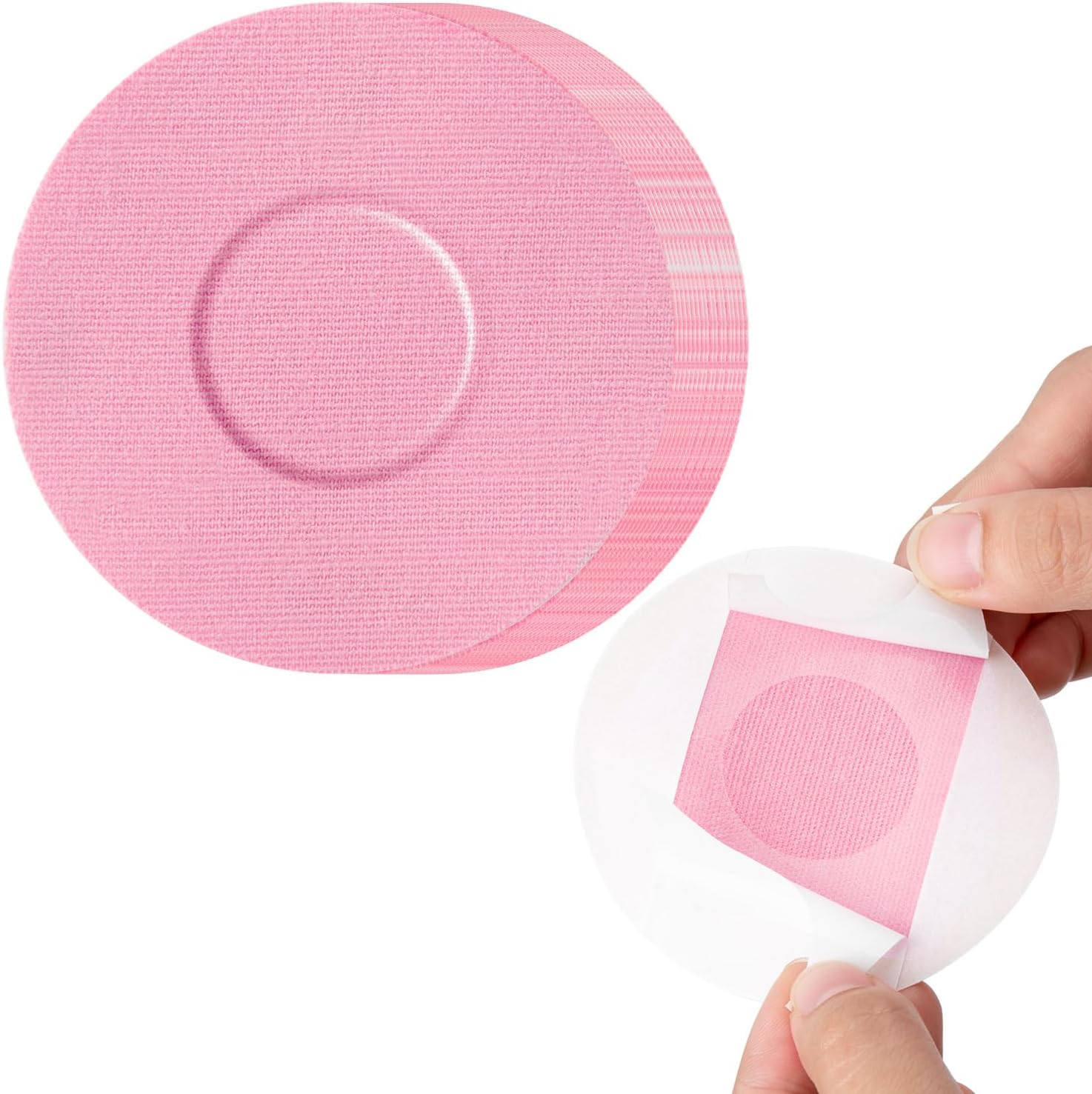 40 Pack Libre 2 Sensor Covers, Waterproof Skin-Friendly Freestyle Libre 2 Glucose Sensor Cover Long Lasting for 10-14 Days, No Glue in The Center by SUNMON (Pink)