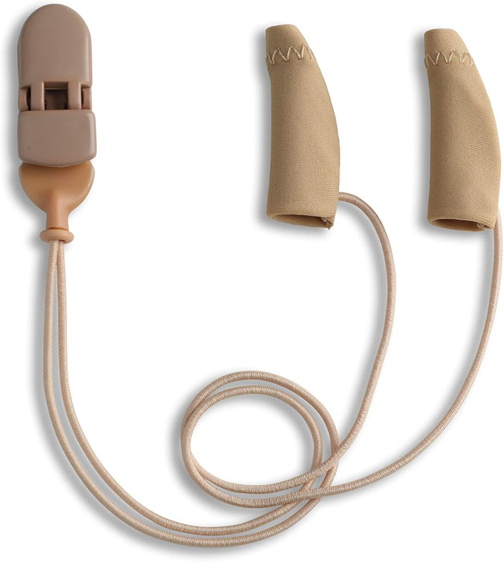 Ear Gear Mini Corded – Protect Hearing Aids from Dirt, Sweat, Moisture, Loss, Wind – Fits Hearing Instruments 1” to 1.25”