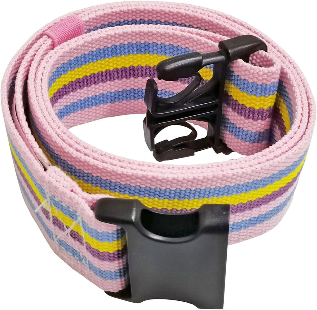 LAMBOX Walking Transfer Gait Belt 60 inch with Quick Release Buckle for Caregiver Therapist (Rainbow)