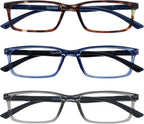 OPULIZE BLU Blue Light Blocking Reading Glasses for Women Men, Cool Round Frame with Anti-Glare, UV and Eyestrain Protection