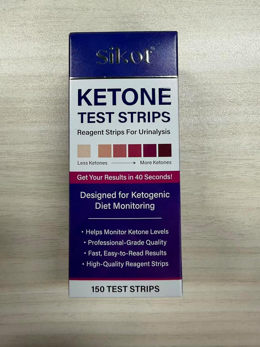 Ketone Test Strips, Urine Test Strips, 100 x Keto Strips with Color Chart for Home, Travel, and Daily Use