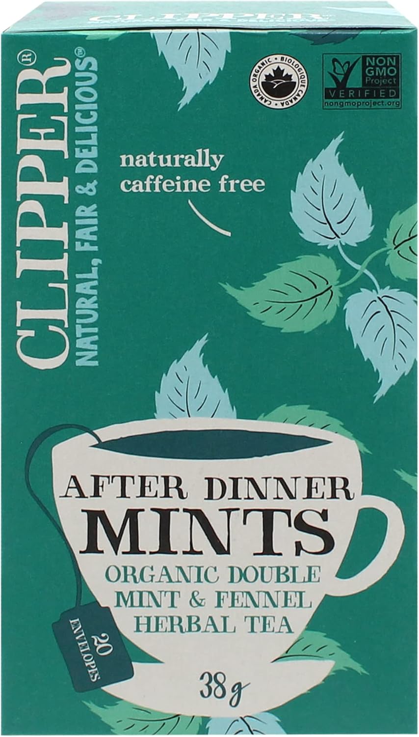 CLIPPER TEA Organic After Dinner Mints Tea, 38 GR