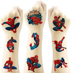 20 Sheets Spider-Man Temporary Tattoos, Birthday Party Favors, Cartoon Decoration Sticker Gifts for Home Activity Carnival Christmas Rewards (Spider)