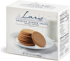 Lars Own Swedish Ginger Snaps, Crispy Ginger Snap Cookies, Traditional Scandinavian Gingersnap Cookies, 10.5 oz Box, 1 Pack