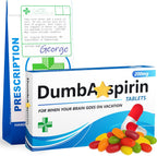 Joyful Clan DumbAs*pirin Jelly Beans Gag Gift – Funny Birthday Gift for Men & Women – Hilarious Prank Pill Box – Stocking Stuffer, Secret Santa, White Elephant Joke for Coworkers, Him or Her