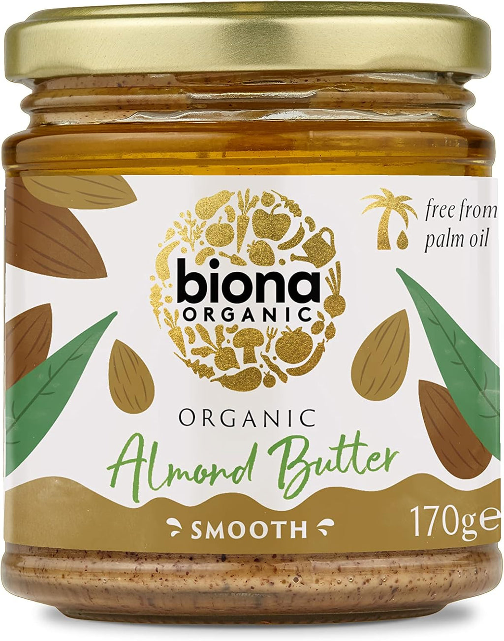 Biona Organic - Almond Butter - 170g (Pack of 3)