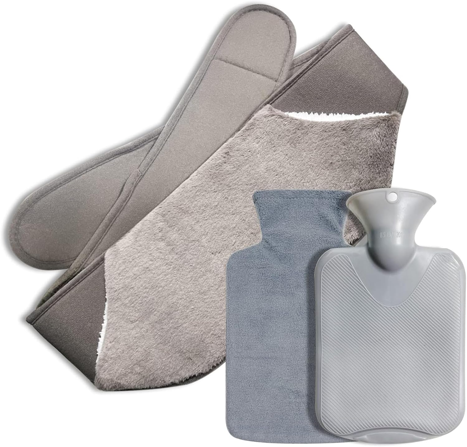 Hot Water Bottle Wearable, Wrap Around Hot Water Bottle Bottle Warmer with Longer Belt for Period Pain Relief Neck, Shoulder, Back, Legs,Waist Warm