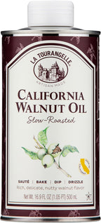 La Tourangelle, Roasted Walnut Oil, Plant-Based Source of Omega-3 Fatty Acid, Cooking, Baking, & Beauty, 16.9 Fl Oz