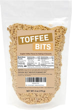 Crunchy English Toffee Bits for Baking & Desserts – Butter Toffee Chips for Cookies, Ice Cream, Candy Making & Coffee Frappes – Sweet Crispy Pieces for Baking Treats (6 Ounce)