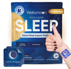 Wellamoon Original Sleep Patches for Adults Extra Strength | Easy-to-Apply Sleep Patch with Melatonin & Valerian | Relax & Wake Up Refreshed | Long-Lasting Night Comfort for Men & Women | 28 Patches