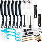 20 PCS Crevice Cleaning Brush Set - Multi-Purpose Hard Bristle Brushes for Deep Cleaning Kitchen, Bathroom, Grout, Sink, Cup, Blender, Corners, Tight Spaces