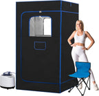 BOCHPOWER Portable Sauna Box, 3.0L Steamer, Remote Control, Folding Chair, 9 Levels