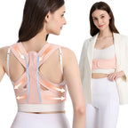 WNIEYO Back Brace Posture Corrector for Women Shoulder Straightener for Upper and Lower Back Pain Improving Postura Support Belt for Scoliosis (Pink,L/2XL)