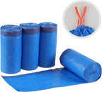 5 Gallon Drawstring Trash Bags, 20 L Blue Garbage Bags, 200 Counts/4 Rolls