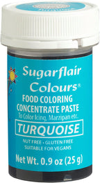 Sugarflair Food Coloring Concentrate Paste, 25 Grams Turquoise