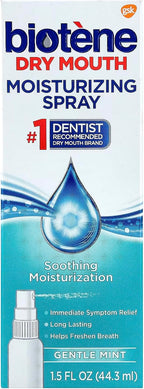 Biotene Dry Mouth Moisturizing Spray Gentle Mint 1.5 Oz (pack of 10)