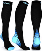 Physix Gear Compression Socks 20-30 mmHg - Men & Women - Running, Nurses, Shin Splints, Flight, Travel