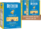 De Cecco Cavatappi No. 87 Pasta, 16 Oz (Pack of 12), Authentic, Slow Dried, Made with Durum Wheat, Versatile Pasta for Sauces & Recipes, Made in Italy