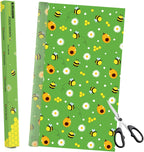 Beeswax Food Wraps 1 Meter Roll 13 x 39 Inch Reusable Beeswax Wraps Eco-Friendly Sustainable Food Storage Wraps for Sandwich, Cheese, Fruit, Bread, Snacks