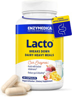 Enzymedica - Lacto, Most Advanced Dairy Digestive Enzyme Formula, 30 Capsules