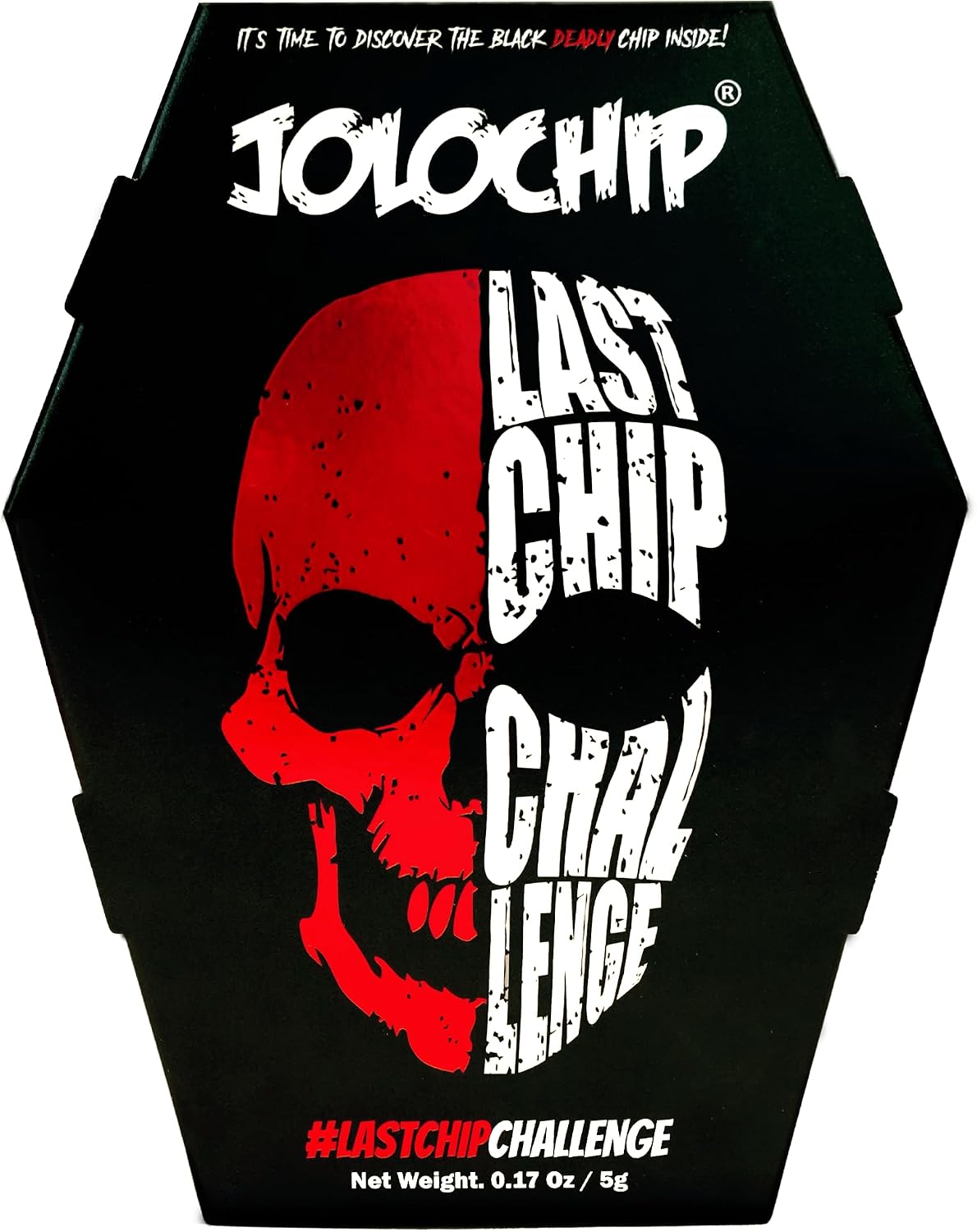 Jolochip LastChip-Challenge (Pack of 1) | Extreme Spicy Tortilla Chip | Hottest Chip in the World | Ultimate Hot Snack | 5 Grm