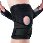 Luwint Plus Size Neoprene Knee Brace, Open Patella Stabilizer with Adjustable Straps Knee Pads Support for Arthritis, ACL, Relieves Pain, Basketball, Sports, 1 Piece