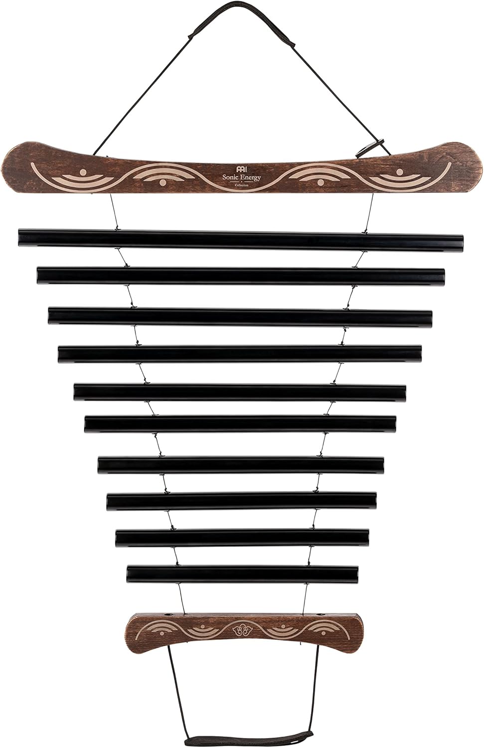 Meinl Sonic Energy Meditation Flow Chimes for Relaxing Sound Healing with Mallet and Bag, 2-Year Warranty (MFC10CMIBK), Black