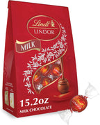 Lindt LINDOR Milk Chocolate Candy Truffles, Milk Chocolate with Melting Truffle Center, 15.2 oz. Bag