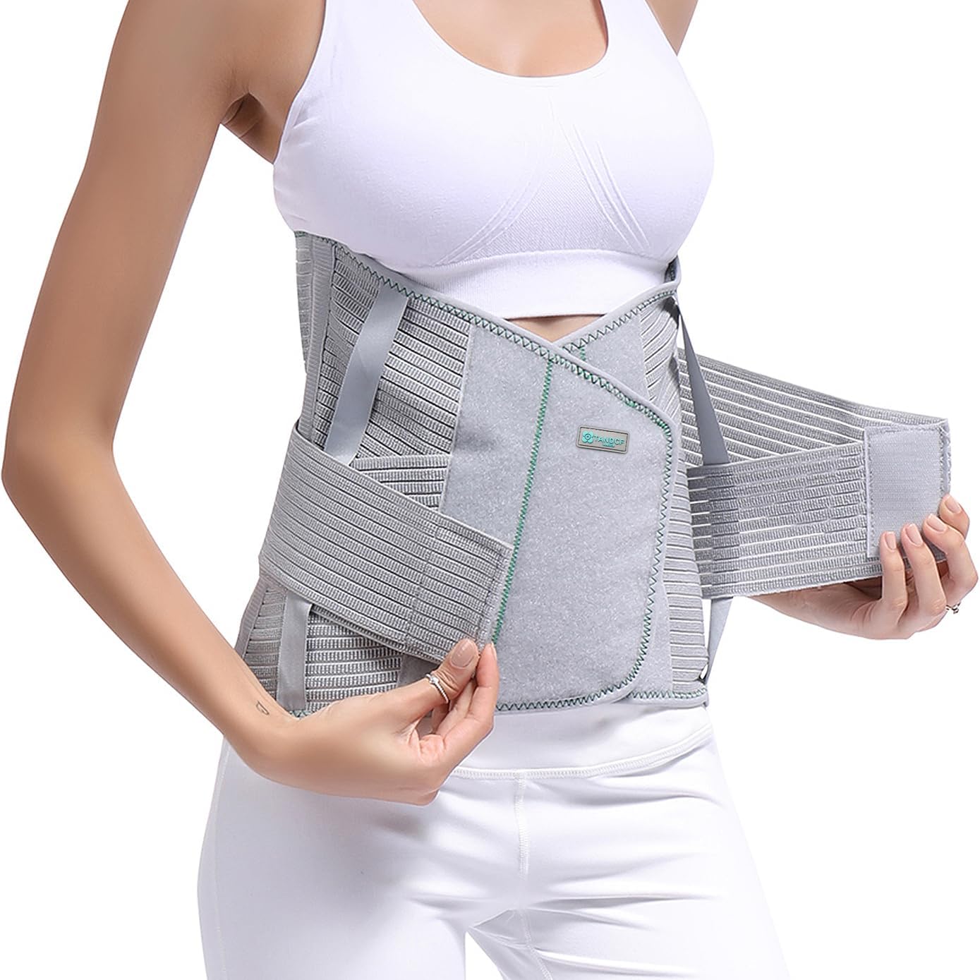 Entire Back Brace, Lumbar Support Belt for Women & Men, Adjustable Waist Trainer Belt for Entire Back Pain Relief,Keeps Your Spine Straight and Safe (XL)
