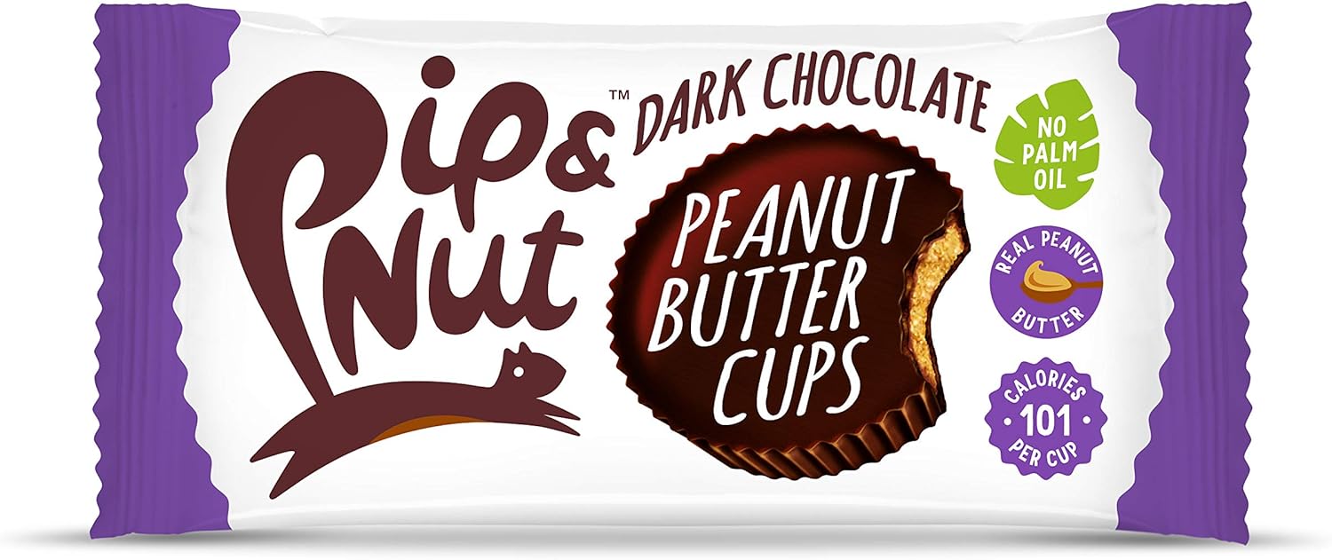 PIP & NUT Dark Chocolate Peanut Butter Cups, 34 GR