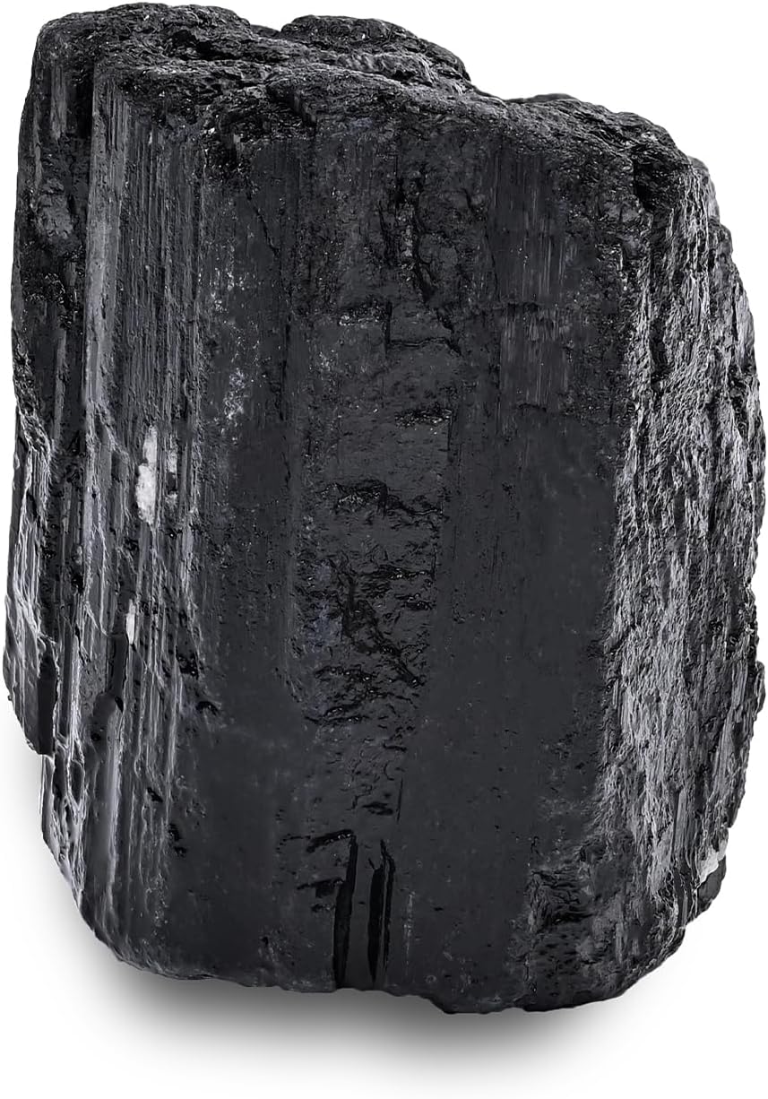 Black Tourmaline Raw Stones 1PC,Gemstones Raw Stones and Healing Crystals,Hand Carved Natural Pocket Raw Stone for Decoration Tumbling,Garden(1.18"-1.97")