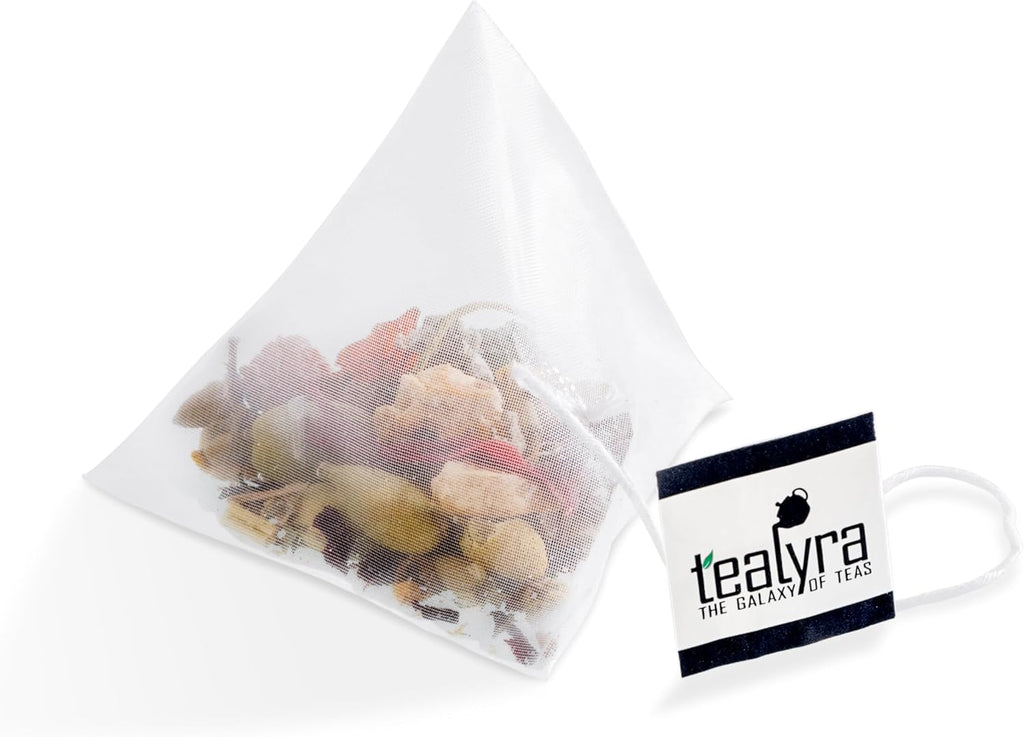 Tealyra - Scandinavian Wild Berry - 25 Bags - Black Currant - Goji Berry - Hibiscus Health Tonic - Loose Leaf Tea - Relaxing - Caffeine-Free - 25 Sachets