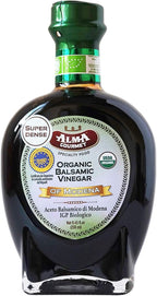 Organic Super Dense Italian Balsamic Vinegar of Modena I.G.P. | No Added Sulfites/Caramel | USDA and ICEA Certified | 250 Milliliter | 8.5 Fluid Ounce