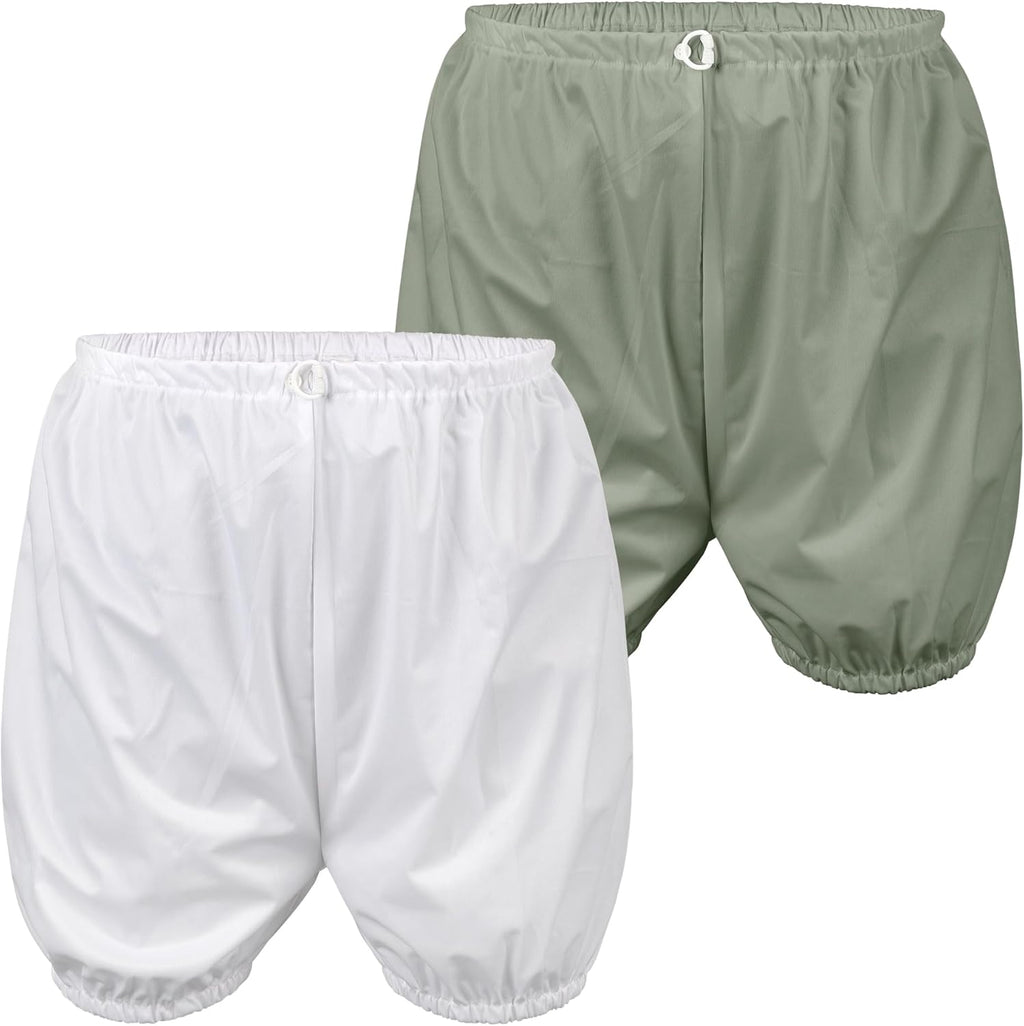2Pack Adult Diaper Cover for Incontinence,Unisex Leak-Protection Pants Over Diapers Waterproof, Washable Adult Incontinence Briefs,Reusable Underwear for Men Women Supplies,White,S