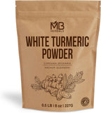 White Turmeric Powder 8 oz (½ lb / 227g) | Curcuma zedoaria – Kachur Sugandhi | for External Use Only in Face Packs & Skin Care | Gentle, Non-Staining, Naturally Fragrant Powder