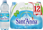 Sant'Anna Still Mineral Water, 16.9 Fl Oz Bottles (12-Pack) | Pure Italian Alps Mountain-Fresh Drinking Water | Natural Functional Drink | Sodium-Free, Nitrate-Free, Sulfate-Free in BPA-Free Bottles