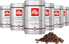 illy Whole Bean Coffee, Intenso Bold Roast, 100% Arabica, Premium Italian Coffee, Ideal for Espresso, Drip, Moka and French Press Brewing, 8.8oz, 6 Pack