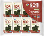 KIMNORI Premium Organic Seaweed Snacks – Crispy Korean BBQ (KBBQ) Laver, Keto, Vegan & Low Calorie Superfood, 24 Pack Family Size (4g/0.14 Ounce)