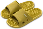 Acupressure Massage Slippers for Plantar Fasciitis for Women Acupuncture Slippers Arthritis Neuropathy Pain Relief Non-Slip Massage Sandals Womens Stress Relief Gifts for Bath (US Women 6.5-7, Yellow)