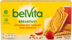 Kraft Belvita Strawberry Yogurt Crunch Pack of 8 (8 Boxes of 5 bars, Total 40 Bars)