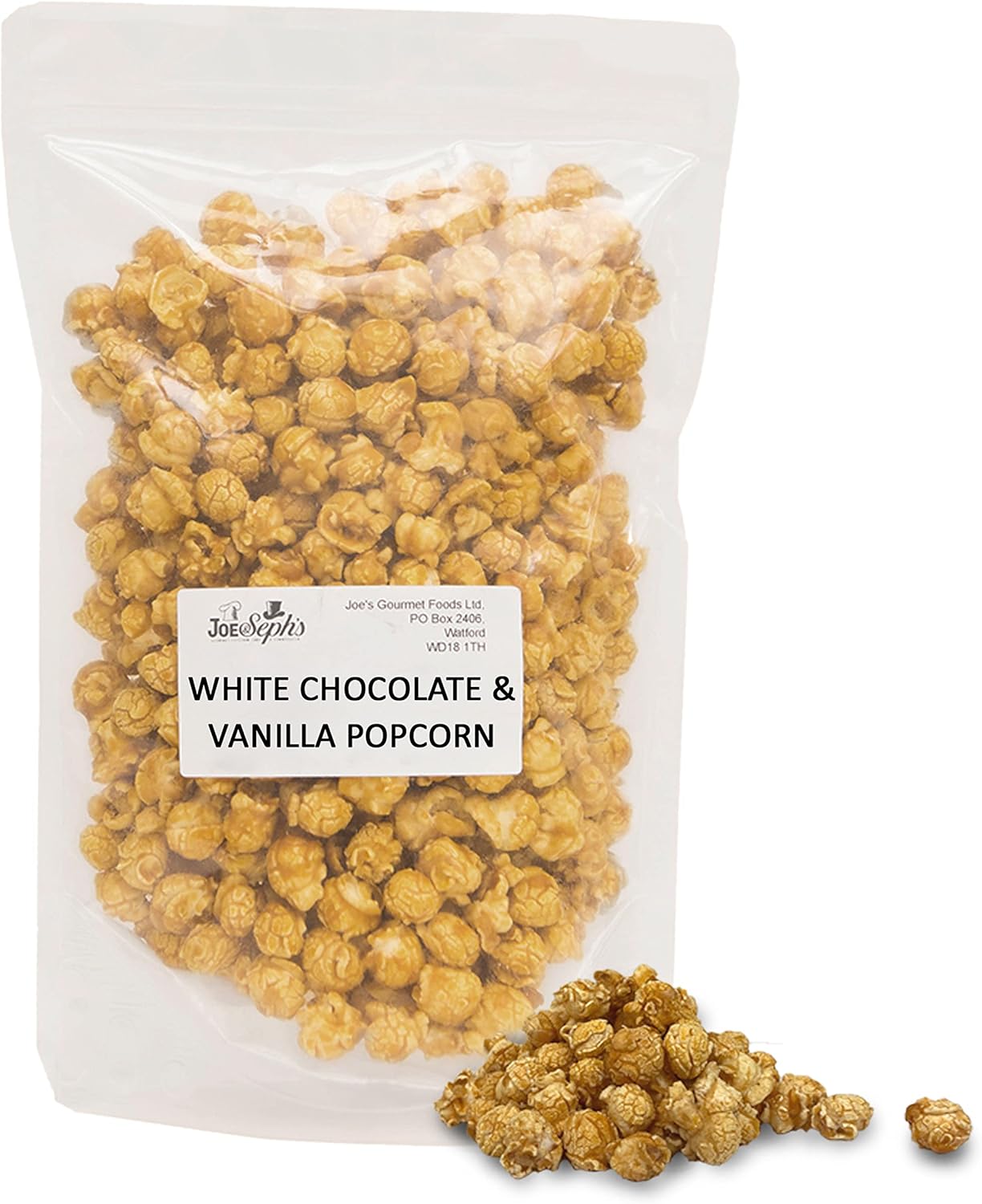 Joe & Seph's White Chocolate and Vanilla Bean Popcorn Bulk Catering Pack 335 g