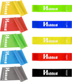 Resistance Bands for Working Out, Physical Therapy Bands, Latex Free Elastic and Exercise Bands Set for Stretching, Suitable for Rehab, Yoga, Pilates, Gym, Home Exercise