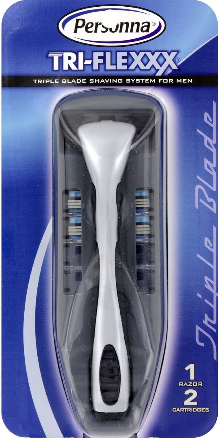 Personna Tri-Flexxx Triple Blade Shaving System for Men